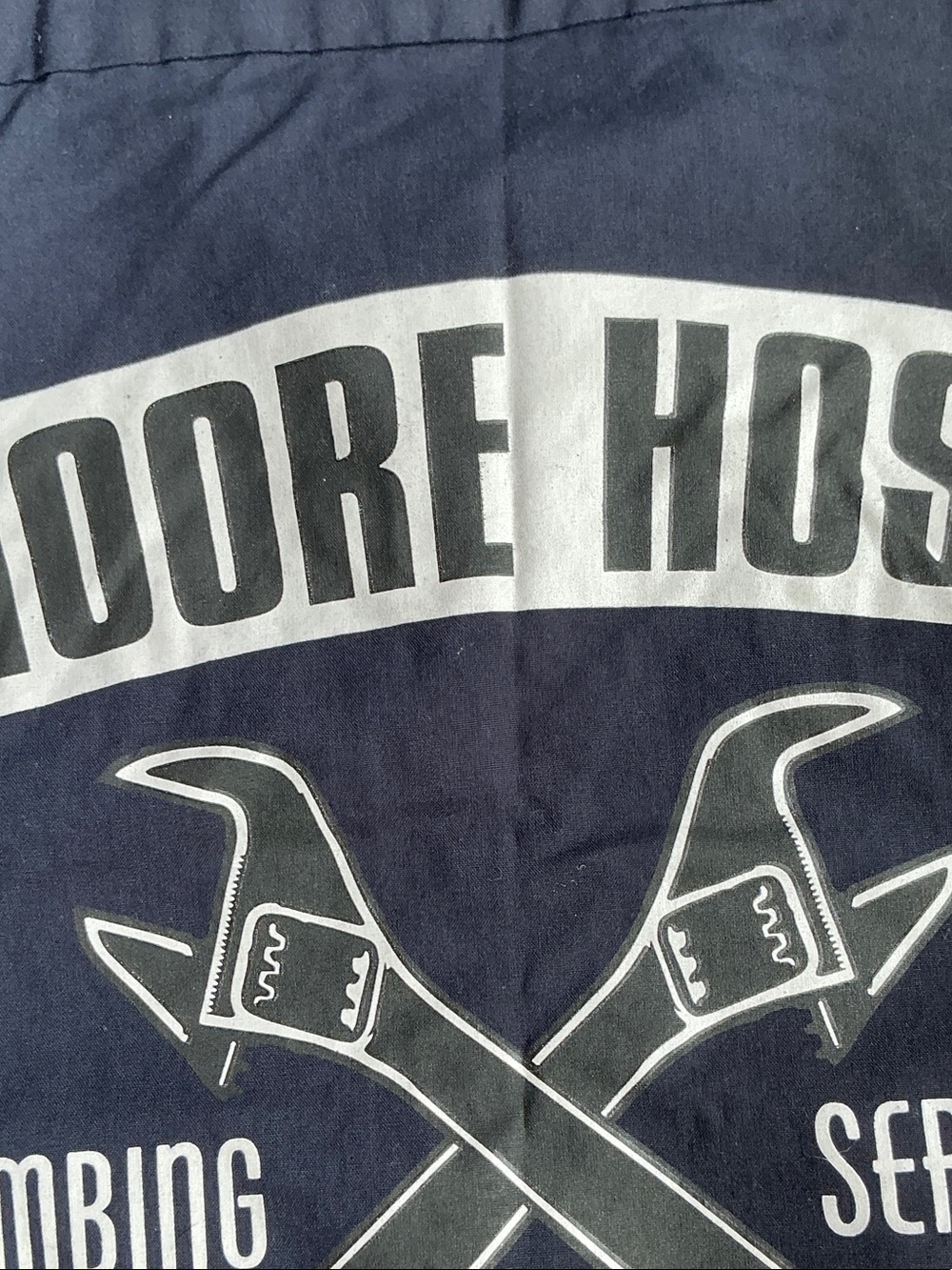 Vintage Navy Blue Novelty Work Shirt Size L - Picture 5 of 10